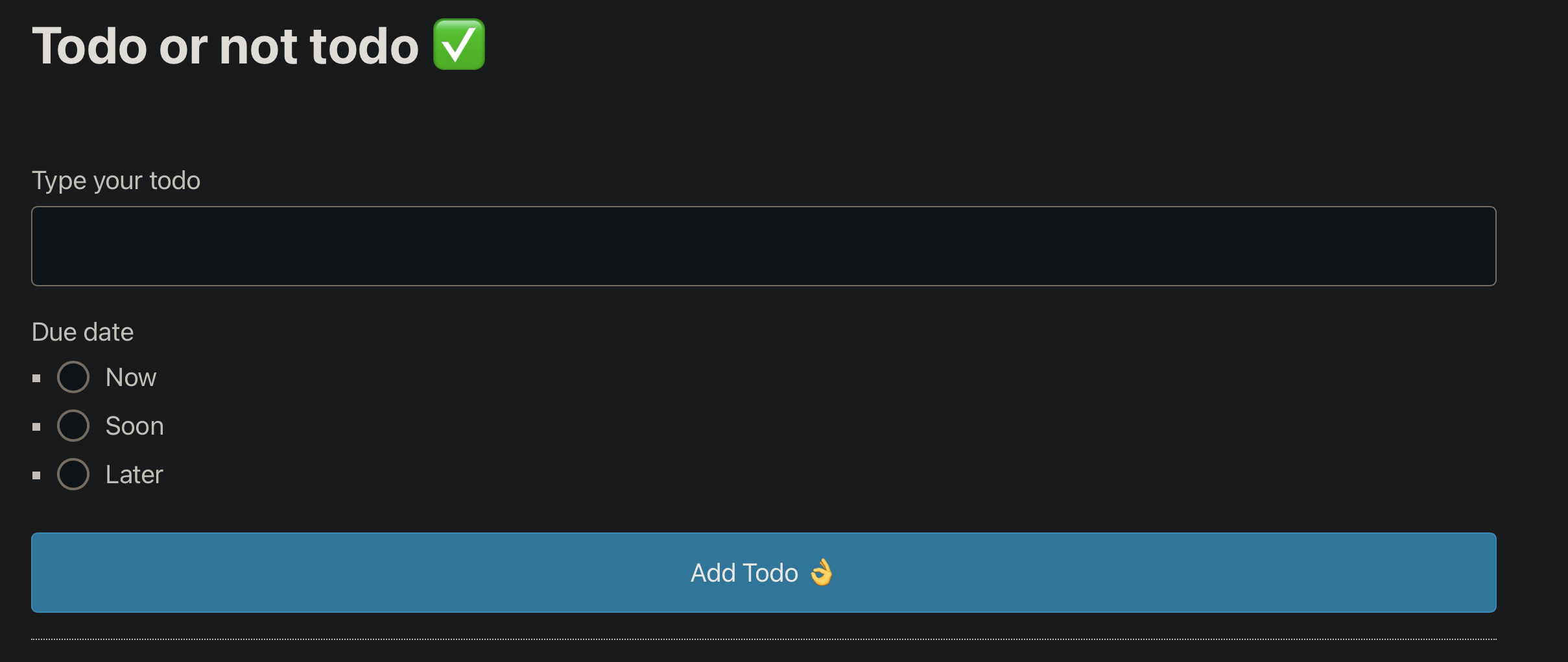to do website